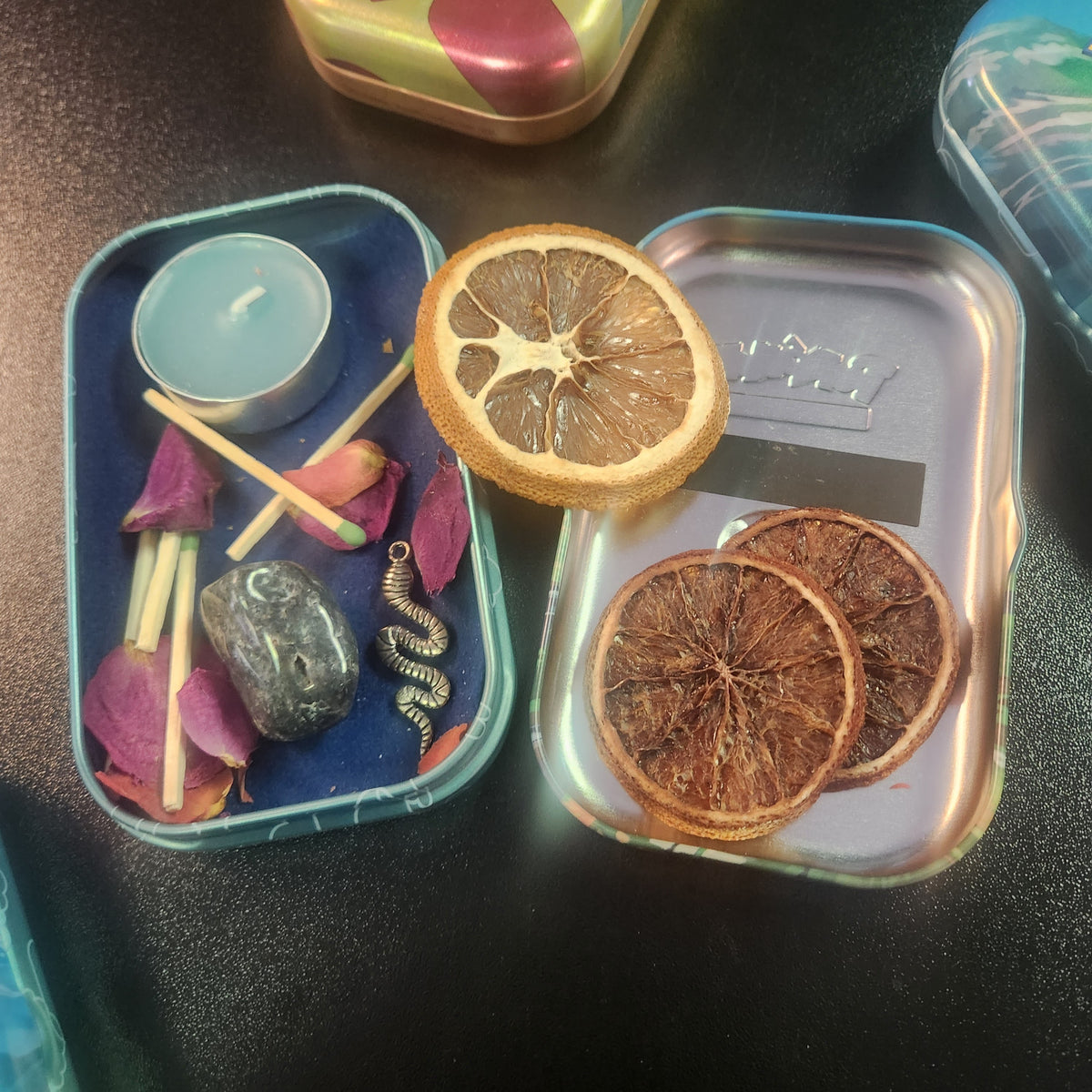 Elemental Travel Altar Tin