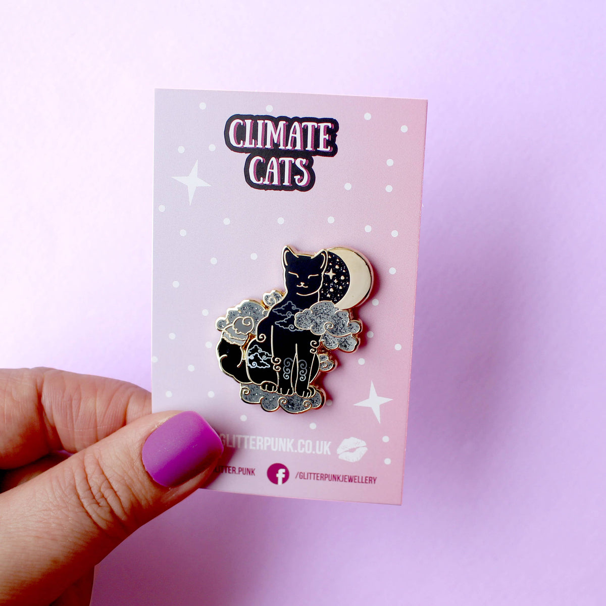 Cloud Cat Enamel Pin