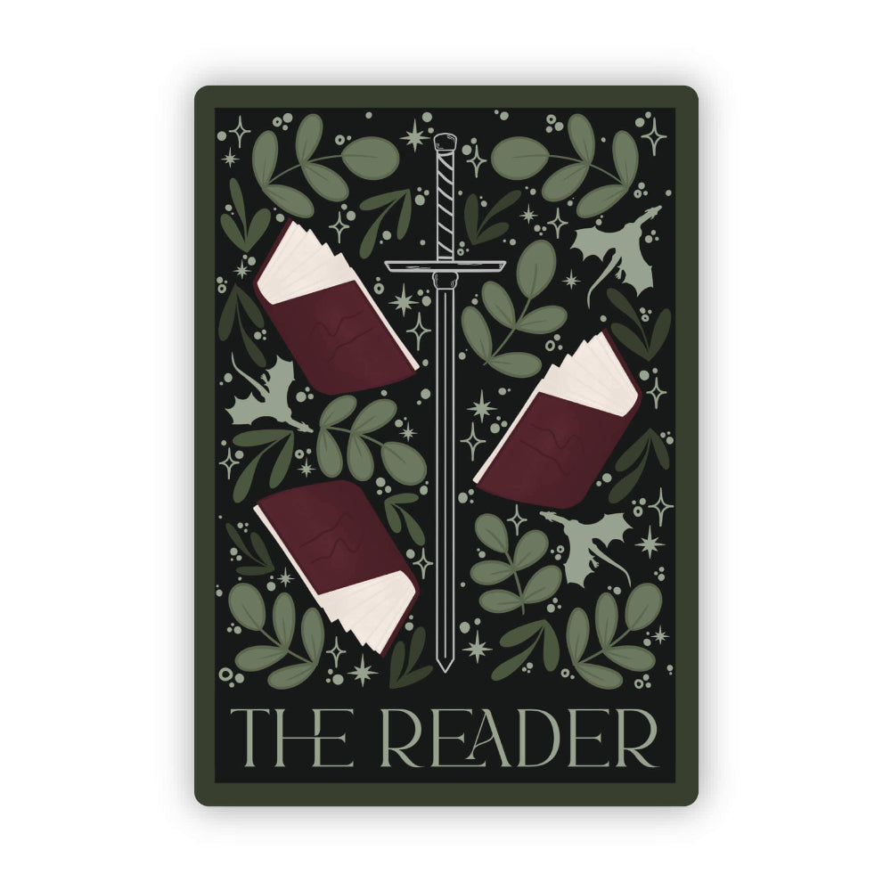 The Reader Tarot Card Vinyl Sticker