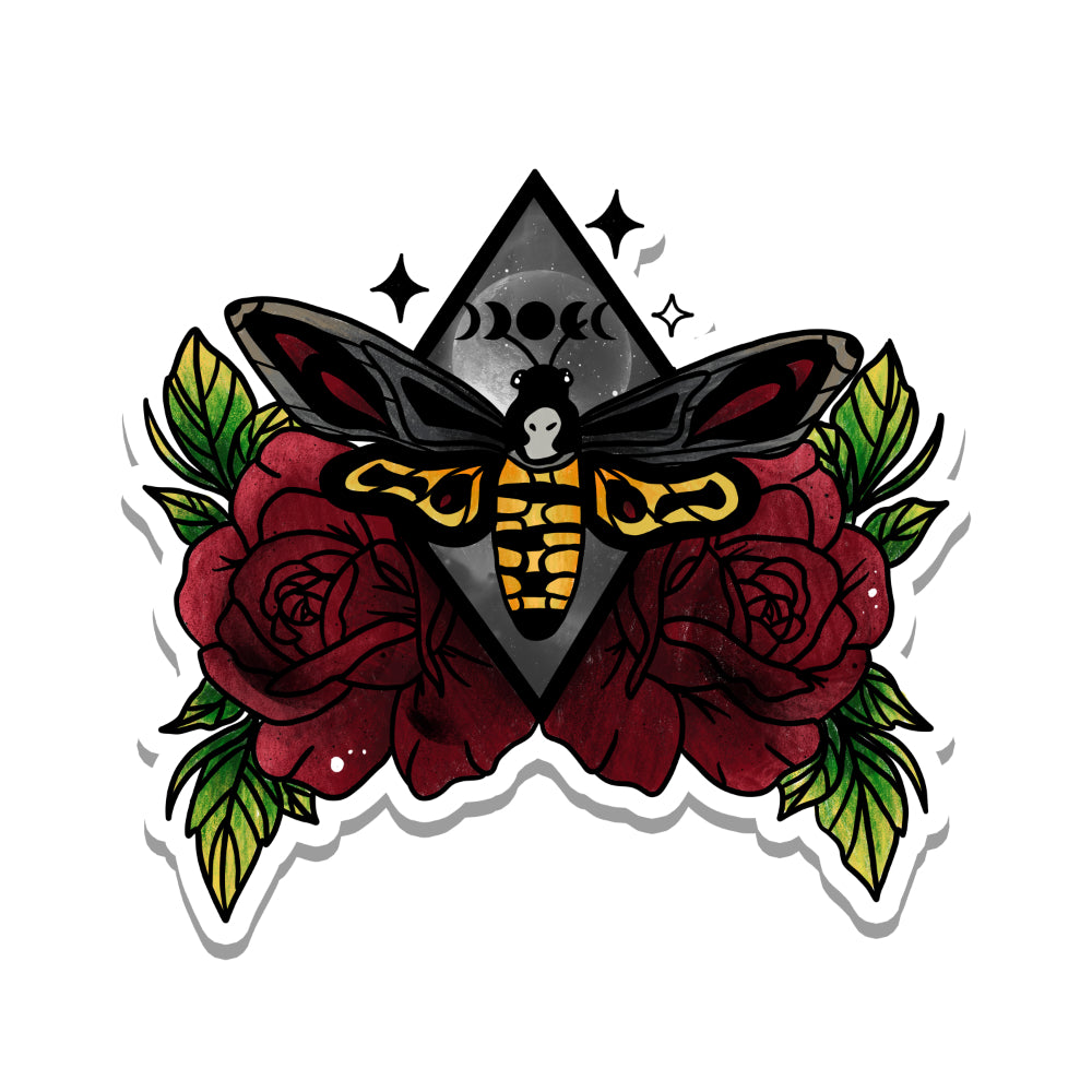 Death Moth Vinyl Sticker
