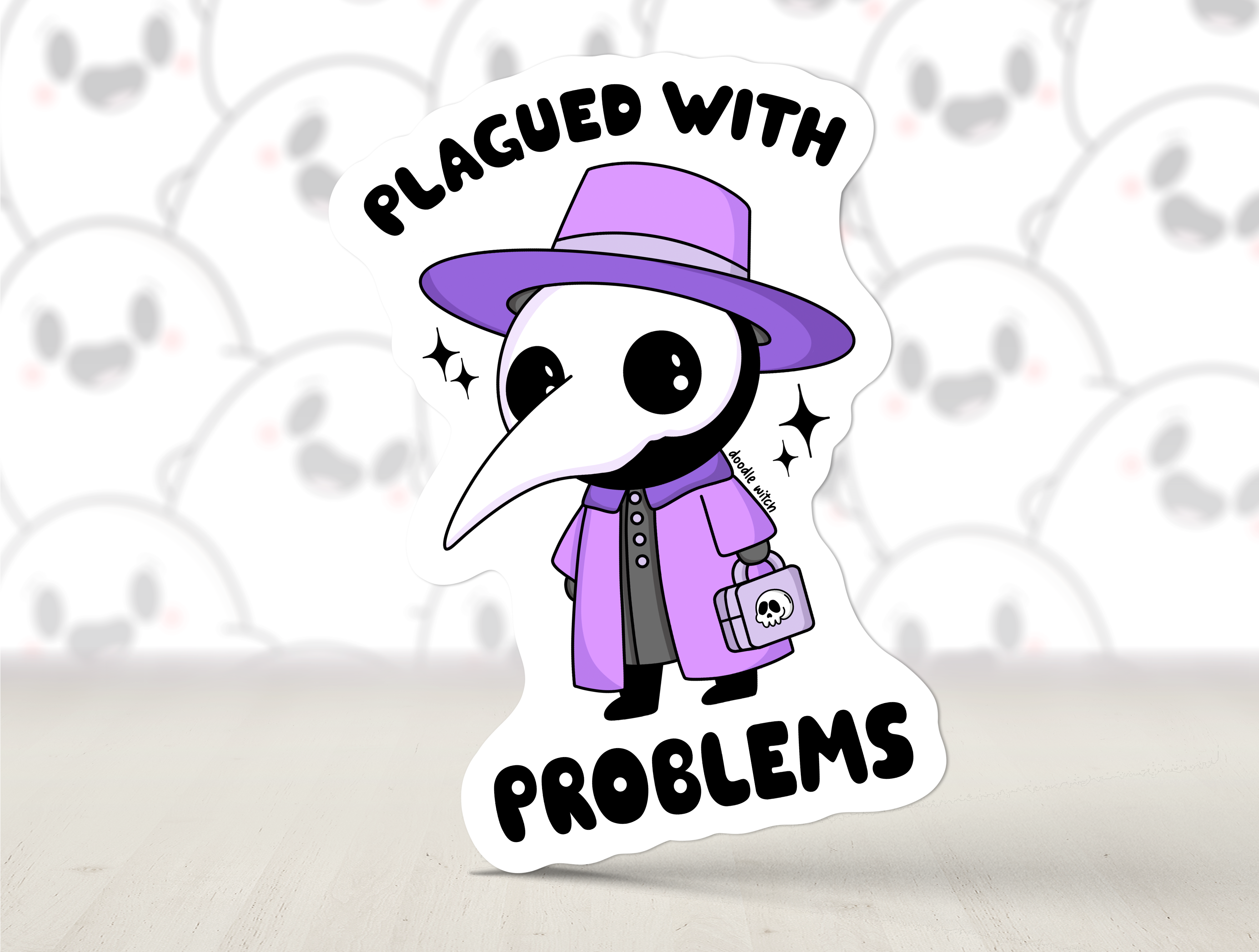 Plagued With Problems, Plague Doctor Stickers