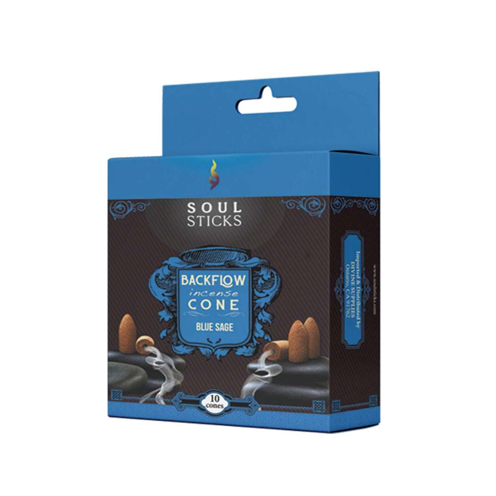 Backflow Incense Cones Blue Sage