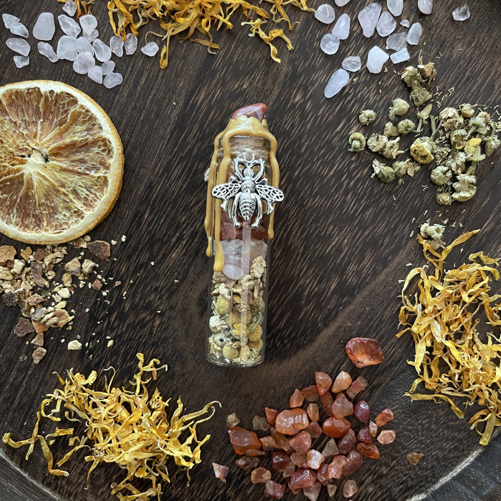 Bee Happy Spell Bottle