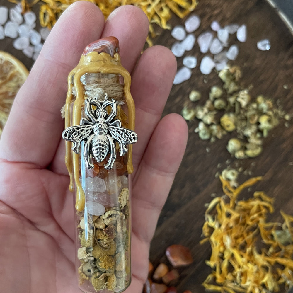 Bee Happy Spell Bottle