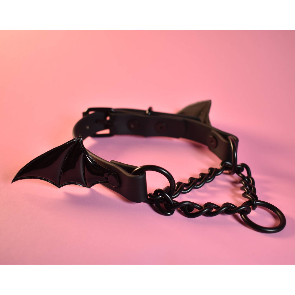 Martingale Collar Black Bat