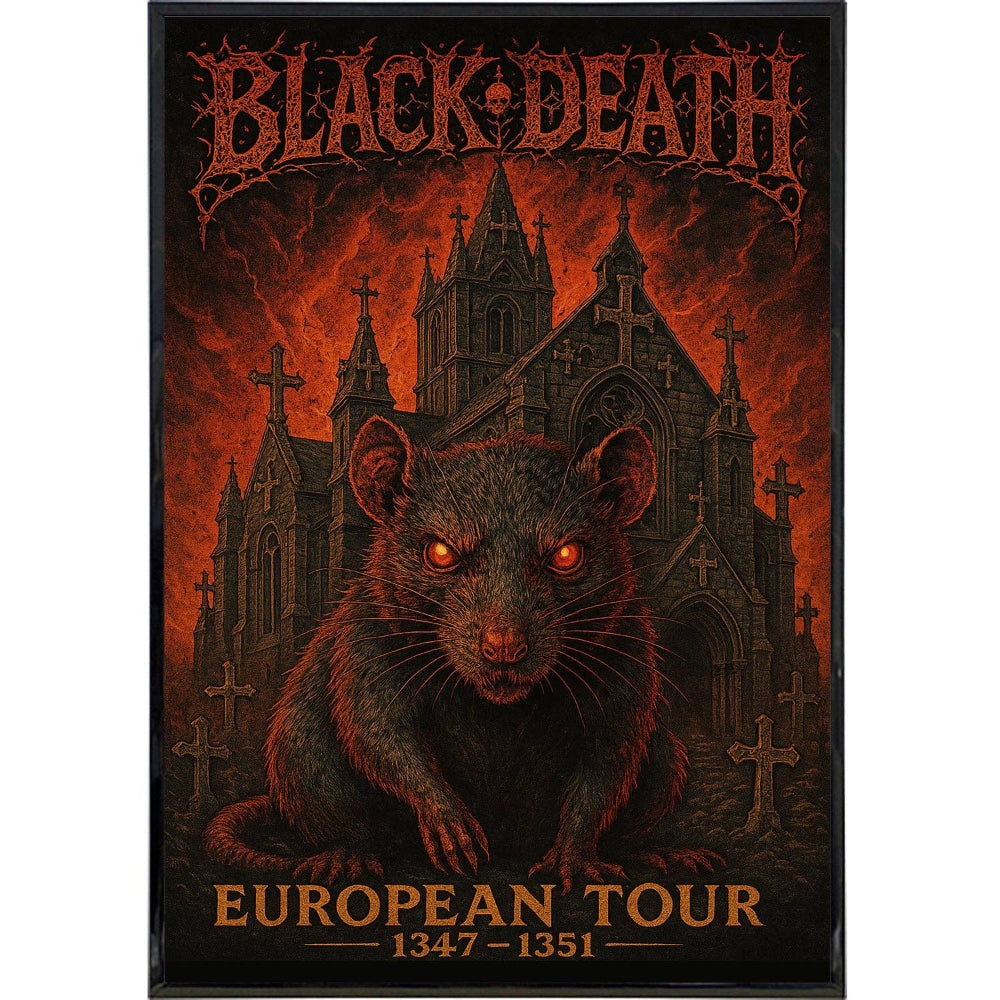 Black Death European Tour Poster