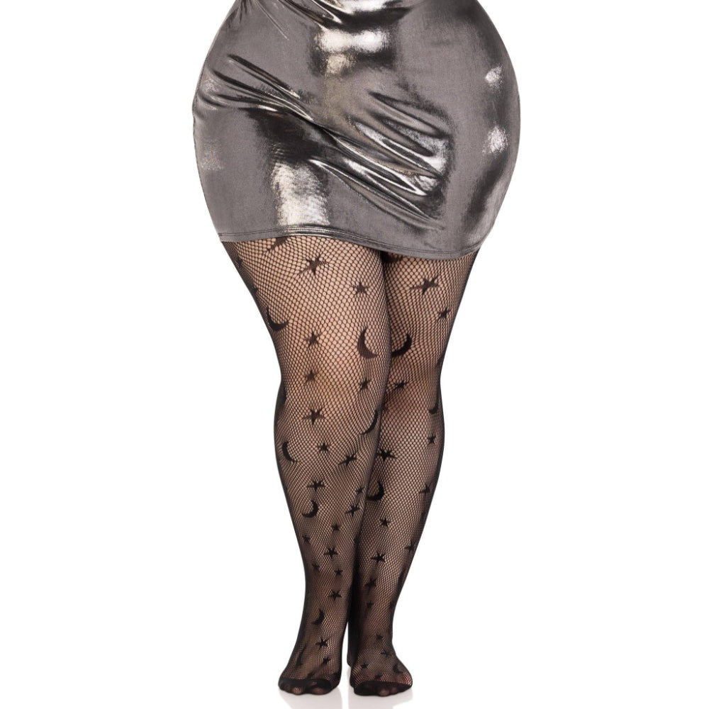 Celestial Fishnet Tights Plus