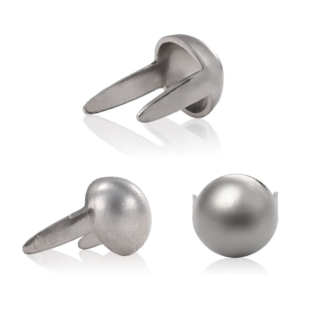 Cone Stud Mini 1/4" Silver