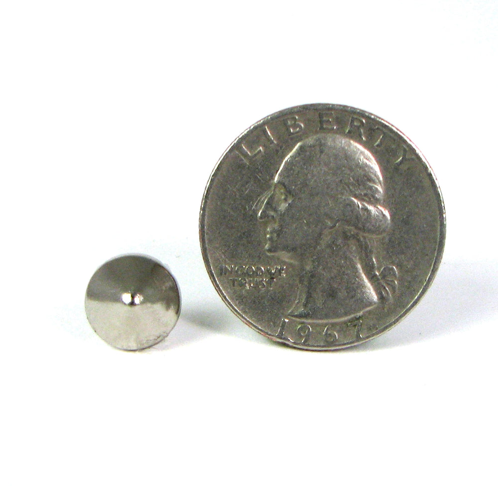 Cone Stud Size 9 Silver