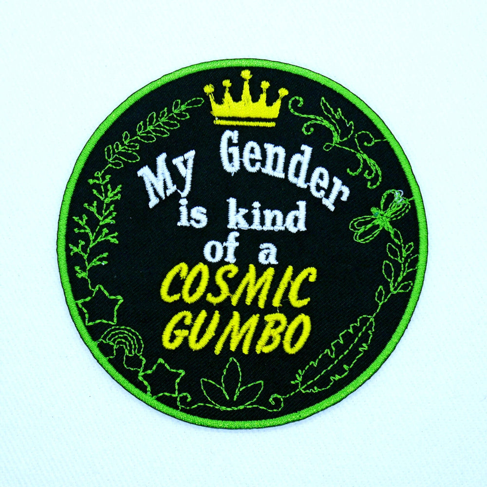 Cosmic Gumbo Gender Iron On Patch