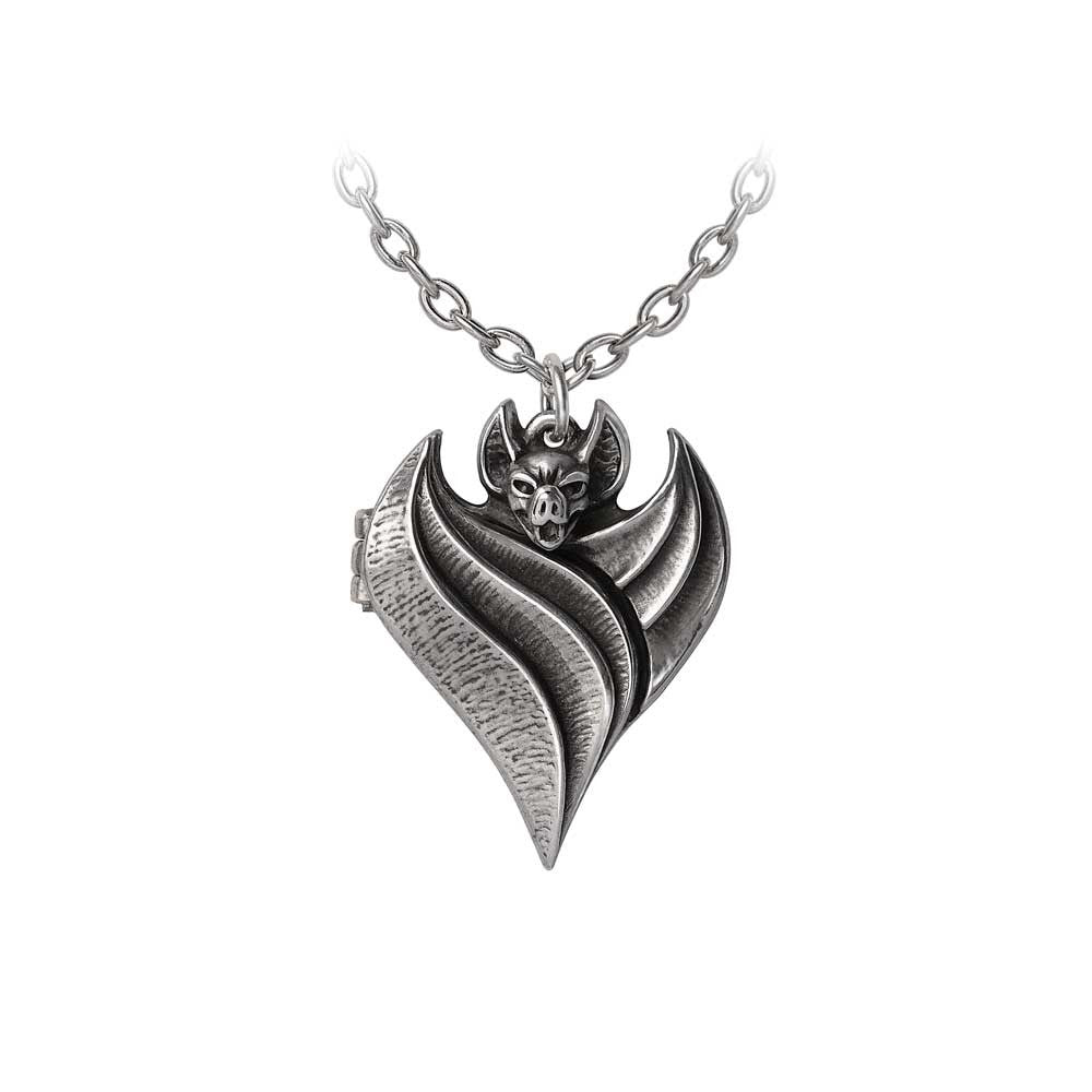 Darken Heart Locket Necklace