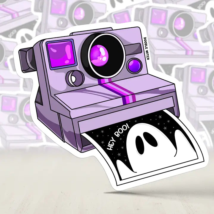 Ghost Polaroid Sticker