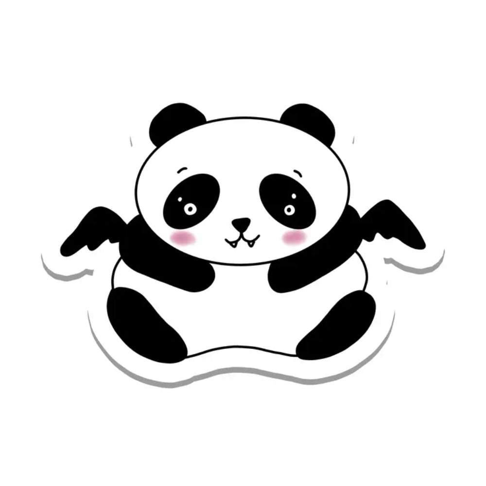 Goth Panda Vinyl Sticker