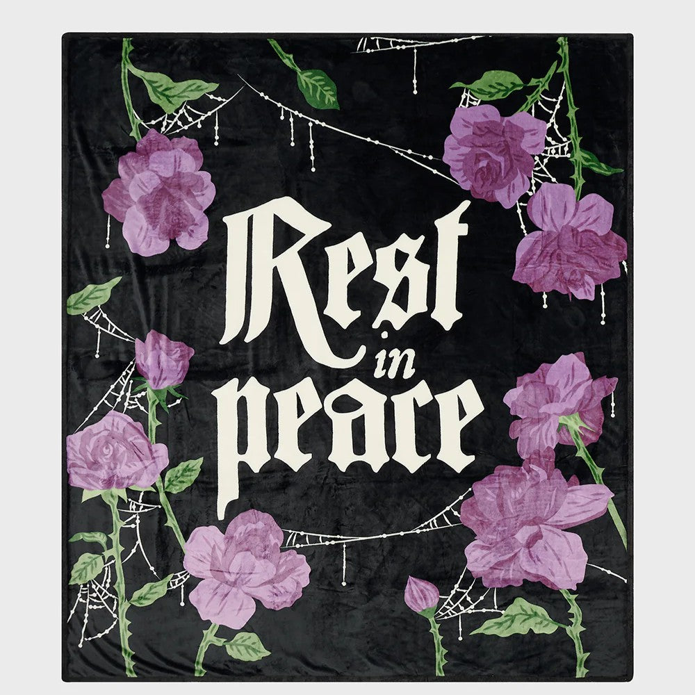 Grave Bloom Fleece Blanket
