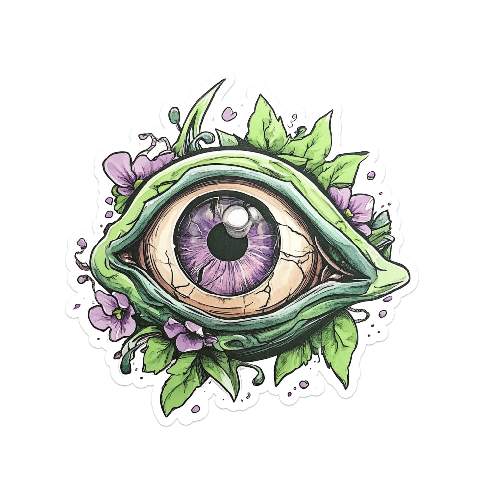 Green Evil Eye Sticker