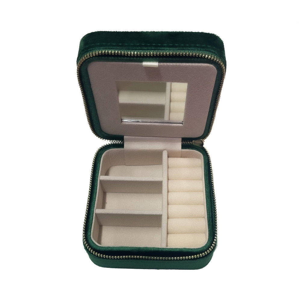 Green Witch Mushroom Travel Jewelry Box