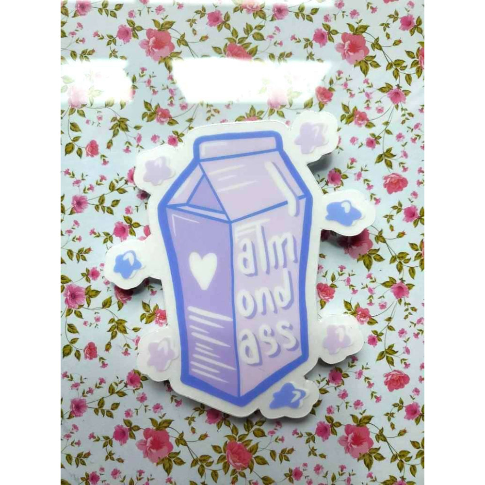 Honest Milk Carton Stickers Almond