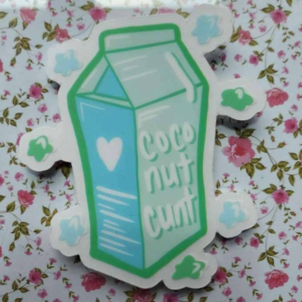 Honest Milk Carton Stickers Coconut