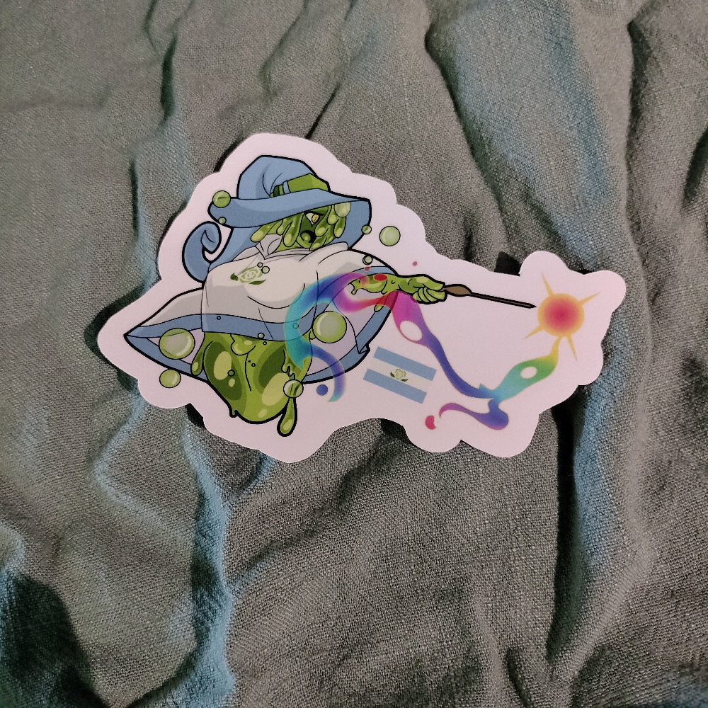 Slime Wizard Pride Flag Stickers Achillean (MLM)