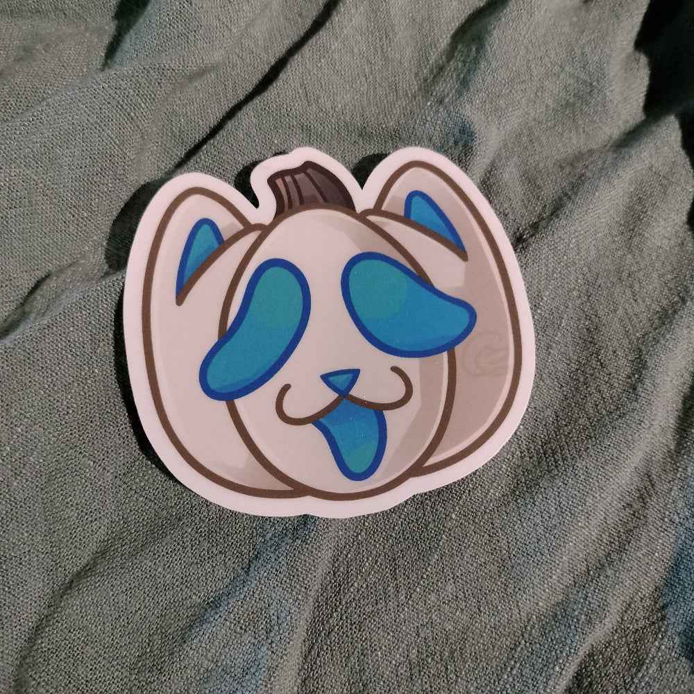 Cat O Lantern Stickers White