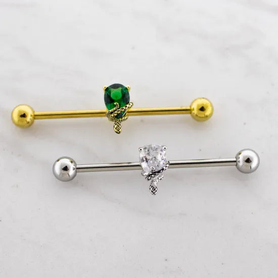Industrial Barbell Snake on Gem