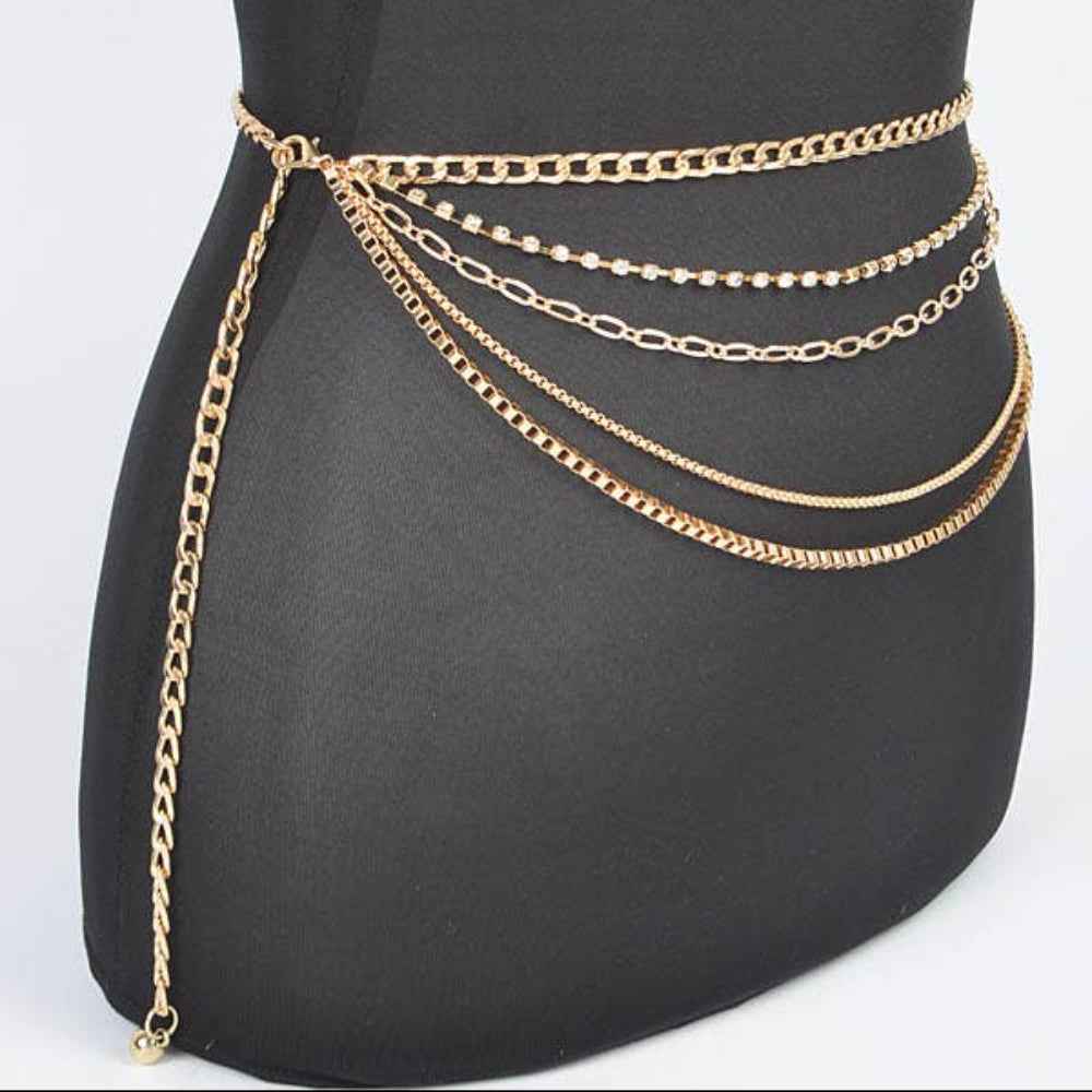 Layered Adjustable Chain Belt