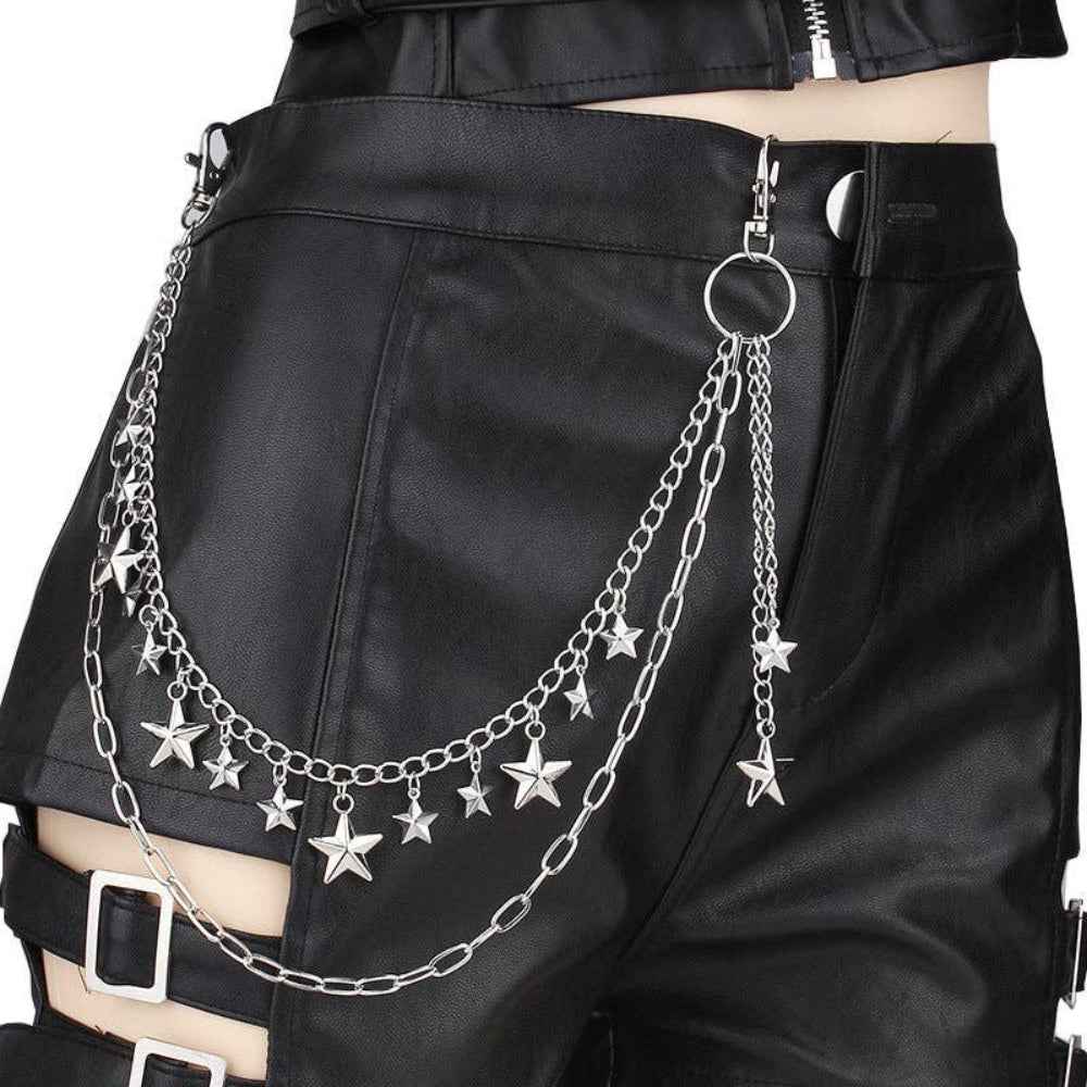 Layered Star Waist Chain