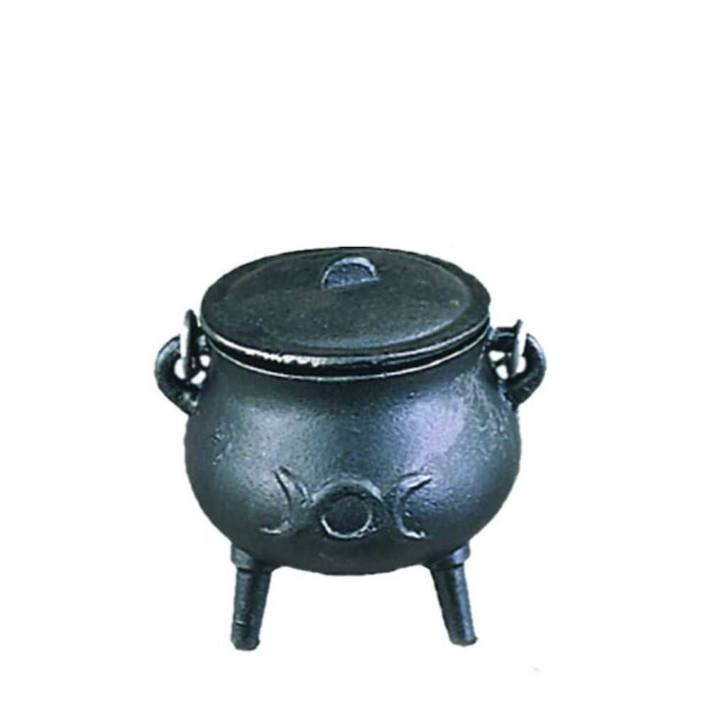 Mini Triple Moon Cast Iron Cauldron (3.5in.)