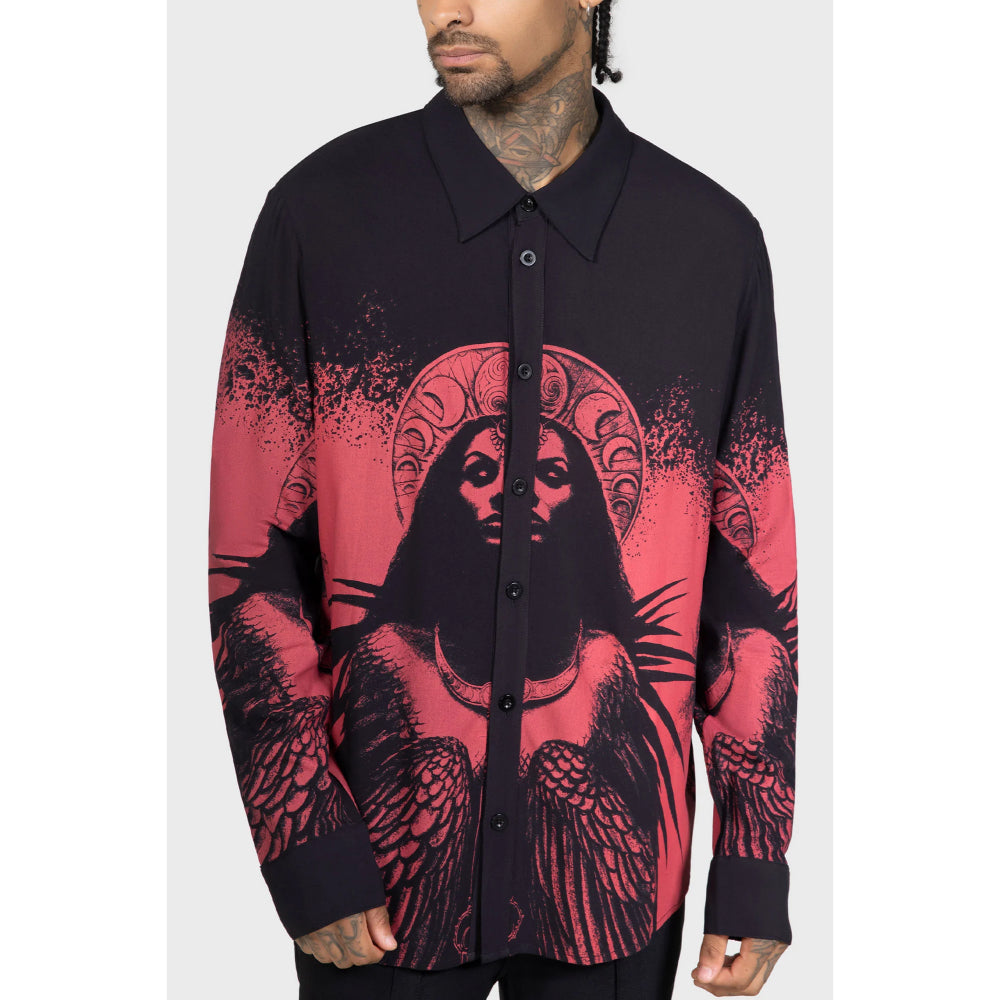 Mórrígan Moon Button-Up Shirt