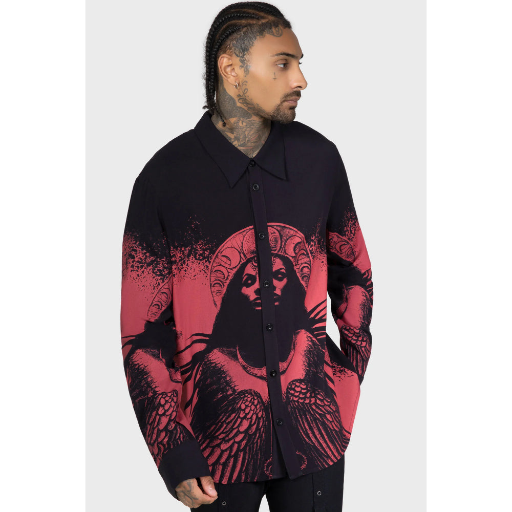 Mórrígan Moon Button-Up Shirt
