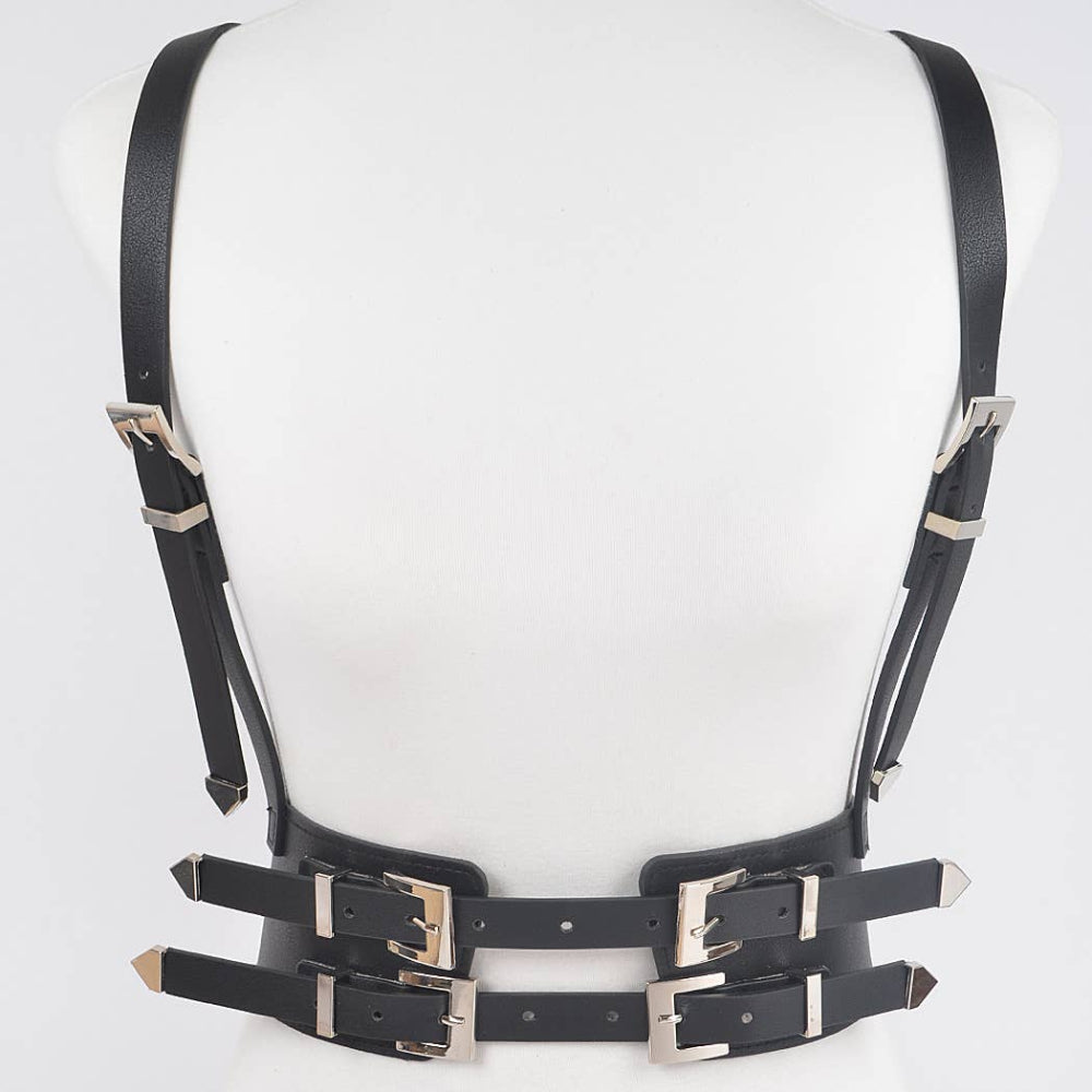 Multi Buckle Plus Size Harness Belt