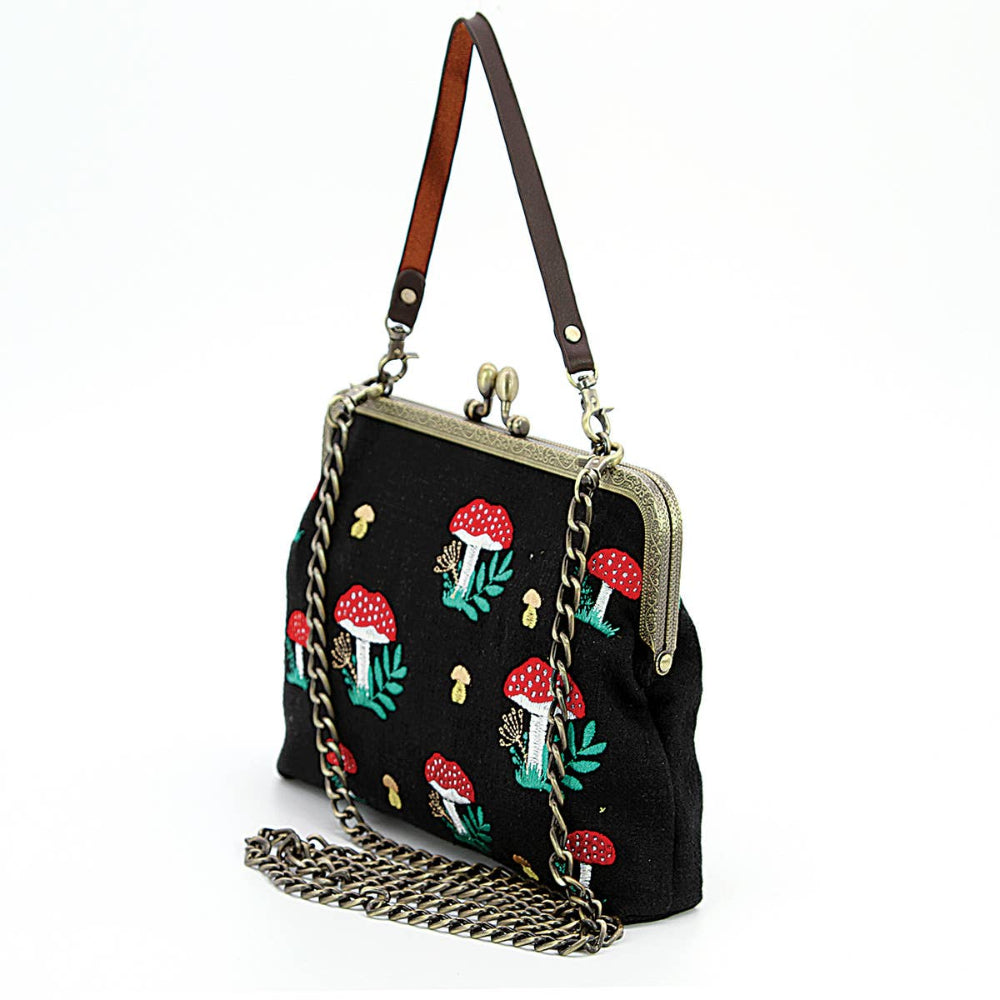 Mushrooms Kiss Lock Bag