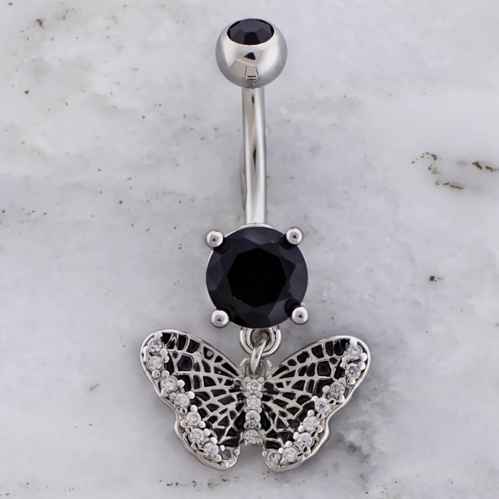 Navel Ring Spider Web Butterfly
