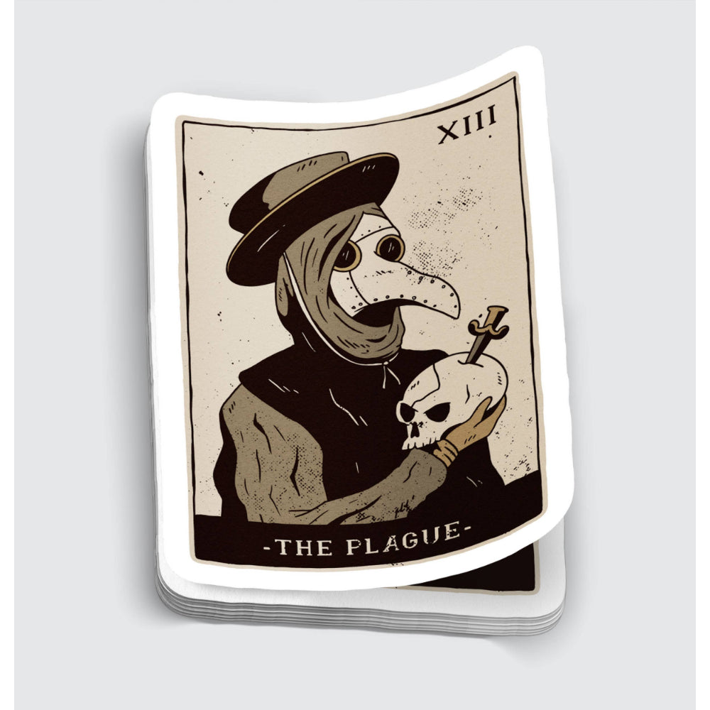 Plague Doctor Tarot Card Sticker