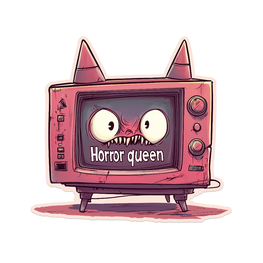 Horror Queen Television Sticker