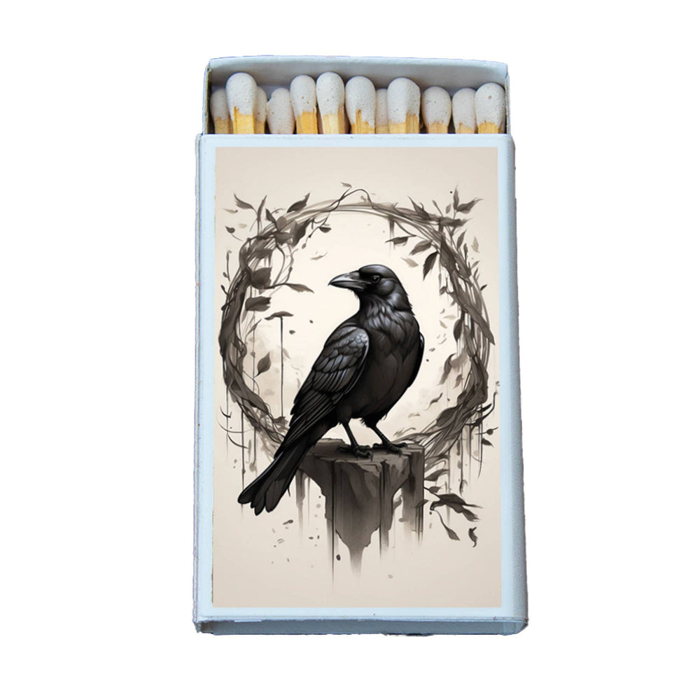 Raven Wreath Matchbox