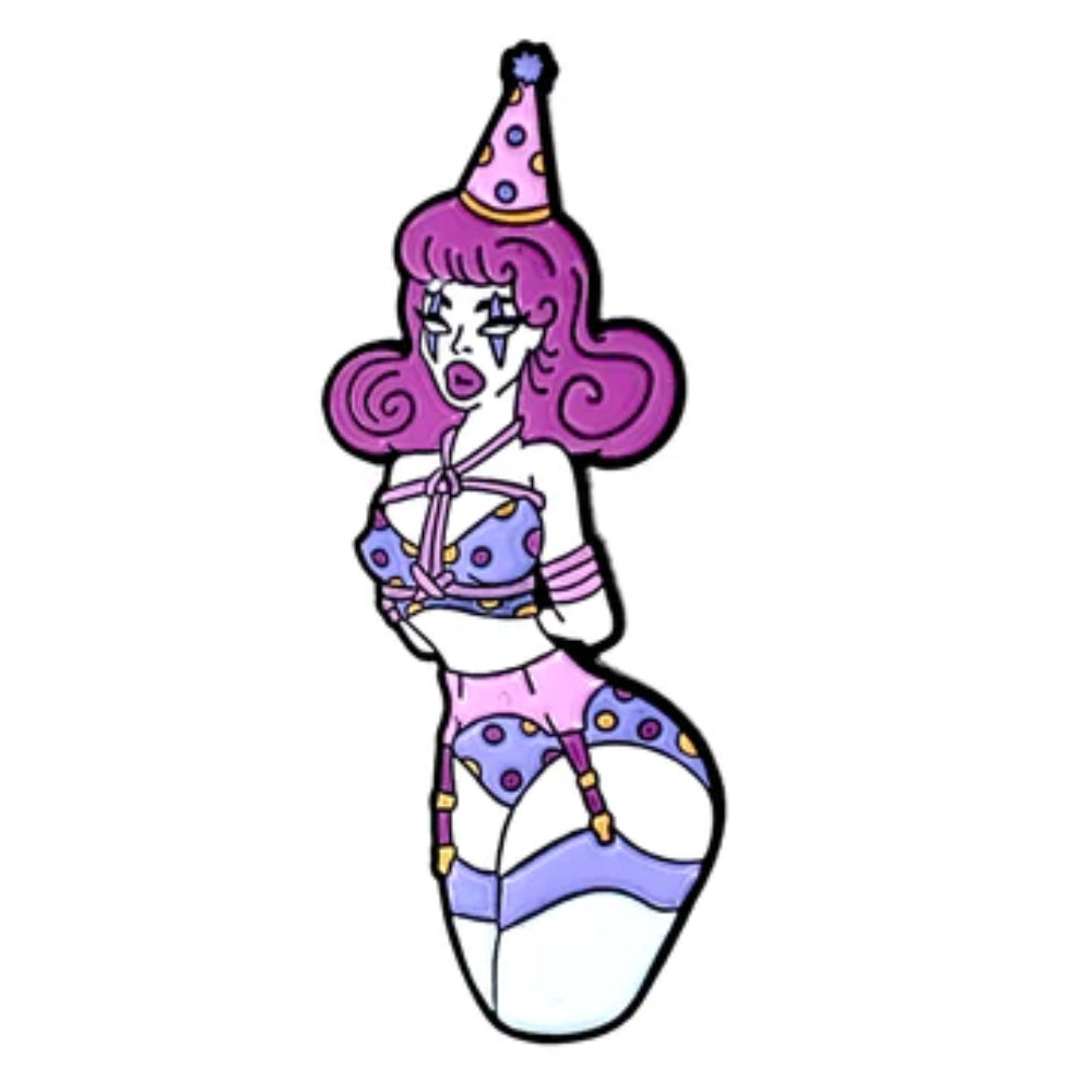 Rope Clown Enamel Pin