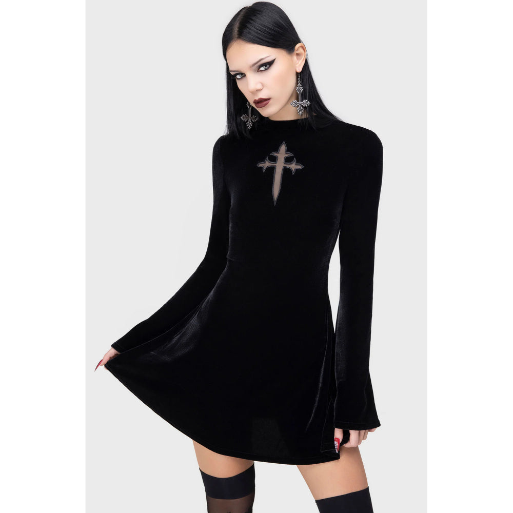 Serenade Of Shadows Mini Dress