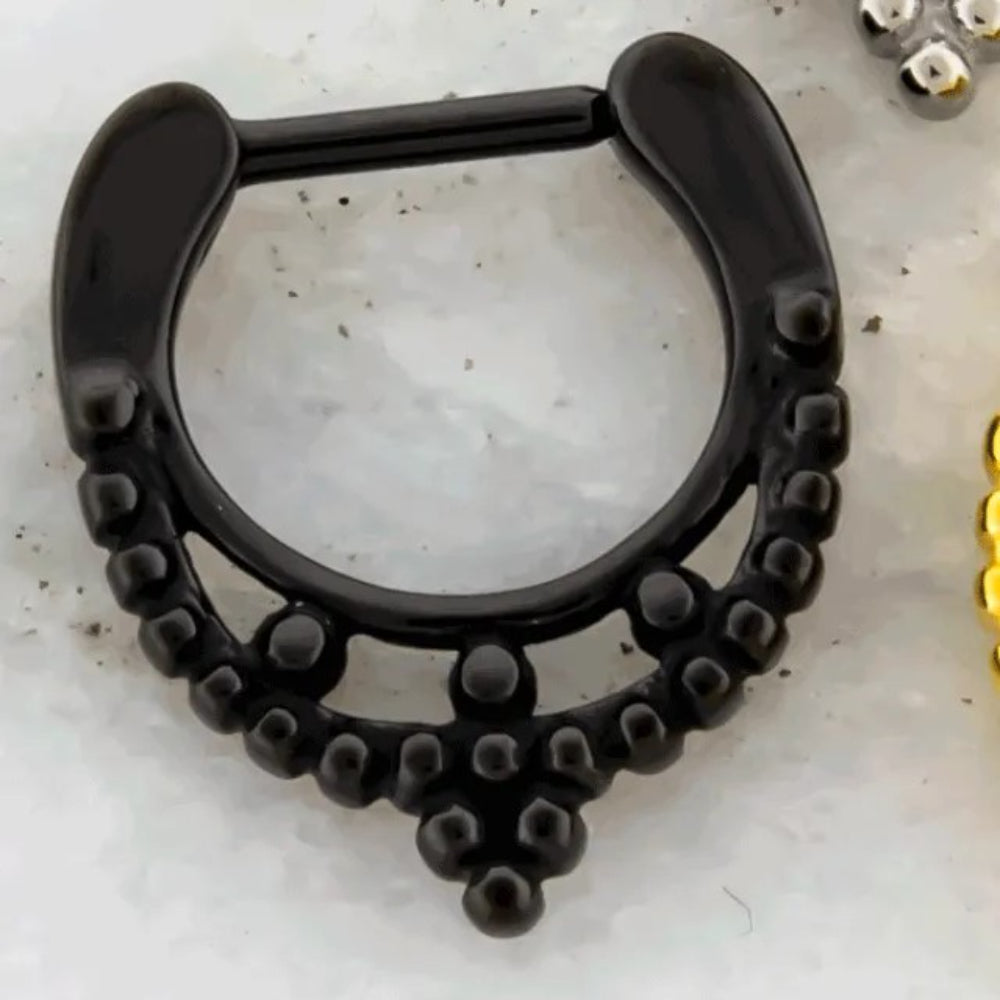 Septum Clicker Beaded Collar