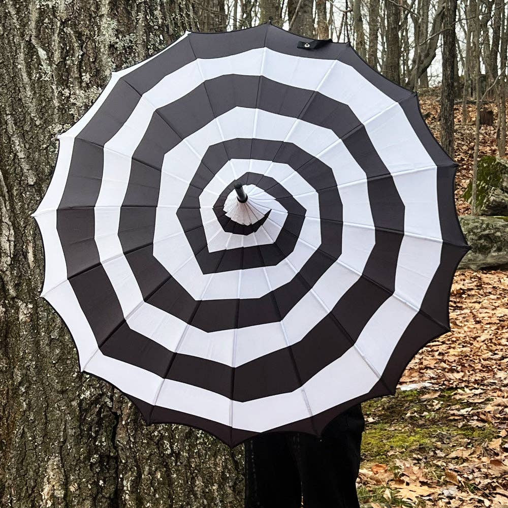 Spooky Spiral Batwing Umbrella