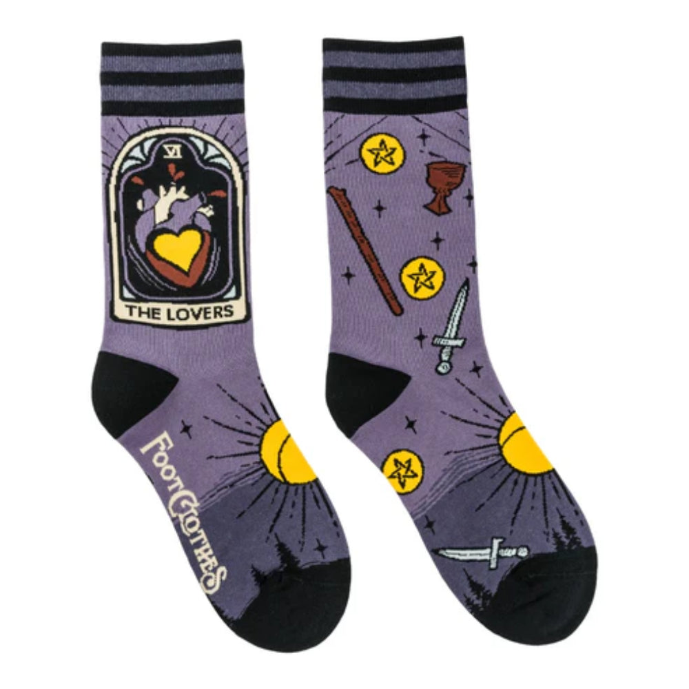 Tarot Nouveau Lovers Crew Socks
