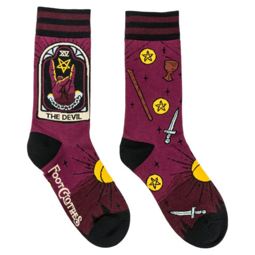 Tarot Nouveau Devil Crew Socks