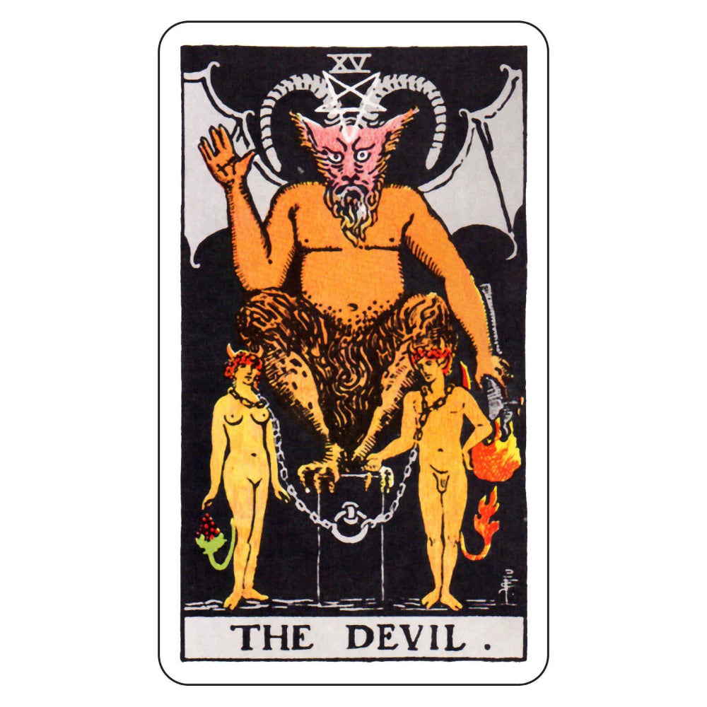Tarot Sticker - The Devil Small (1.5"x2.5")