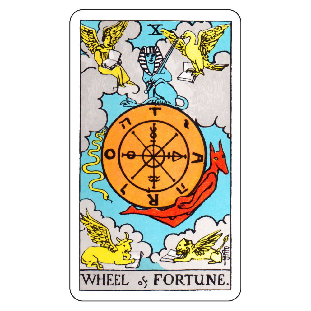 Tarot Sticker - The Wheel of Fortune