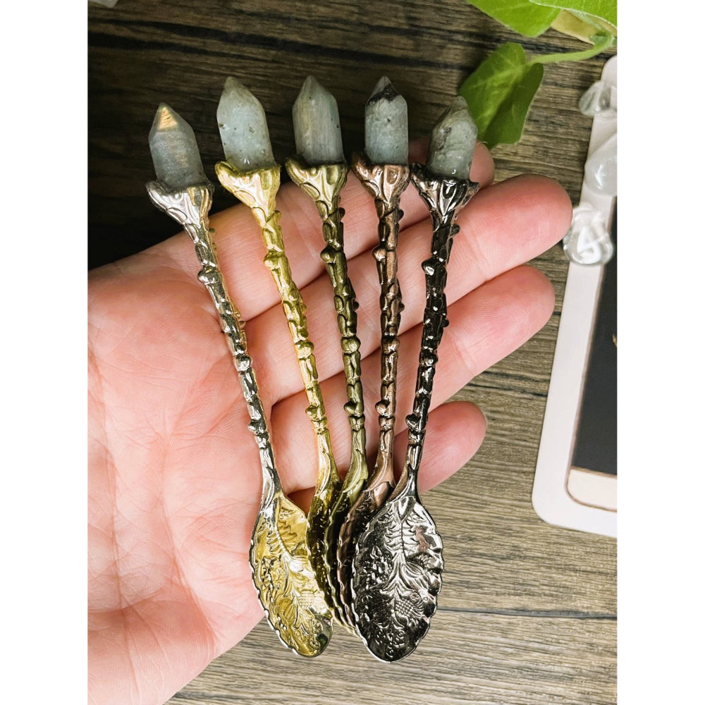 Tea and Herb Spoon with Labradorite