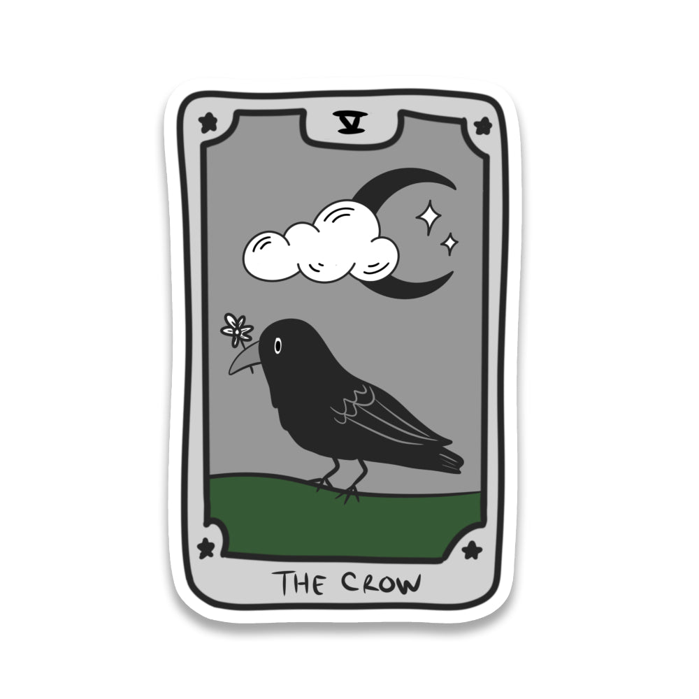 The Crow Tarot Card Sticker