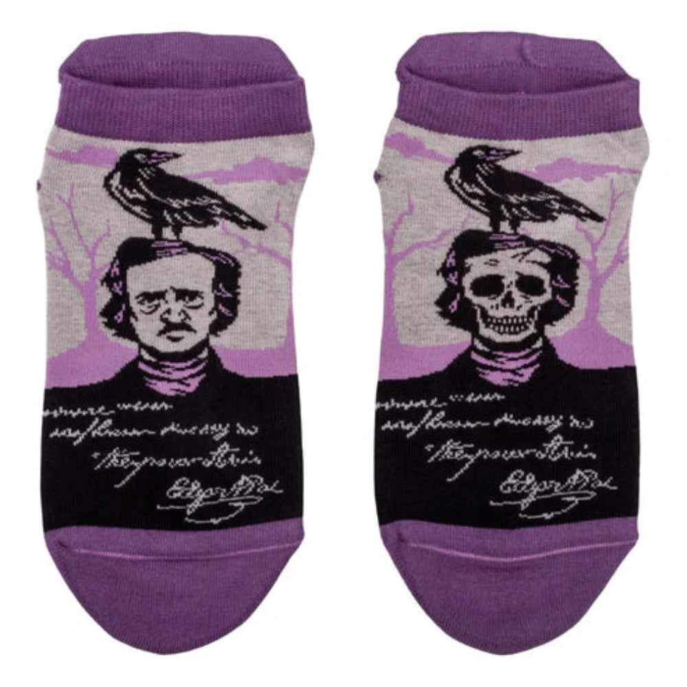 The Raven Poe Ankle Socks