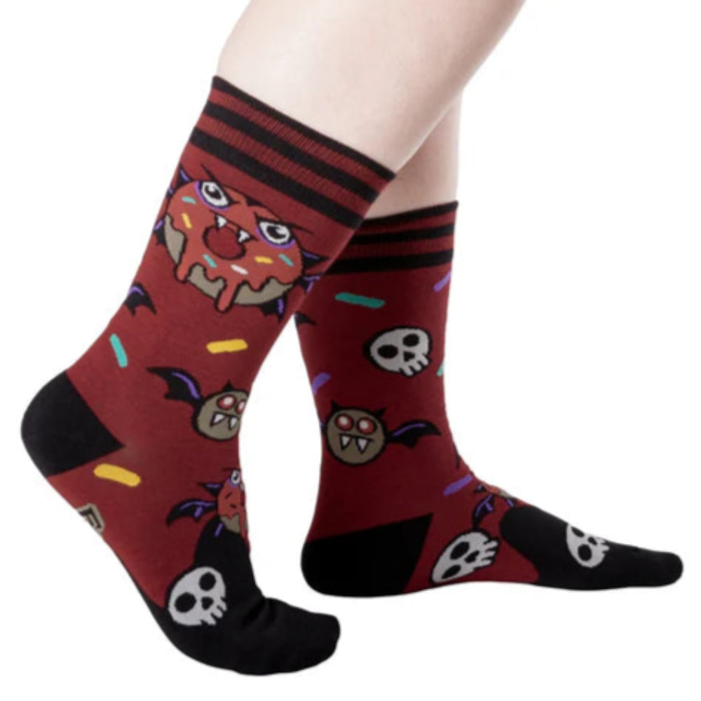 Vampire Donut Crew Socks