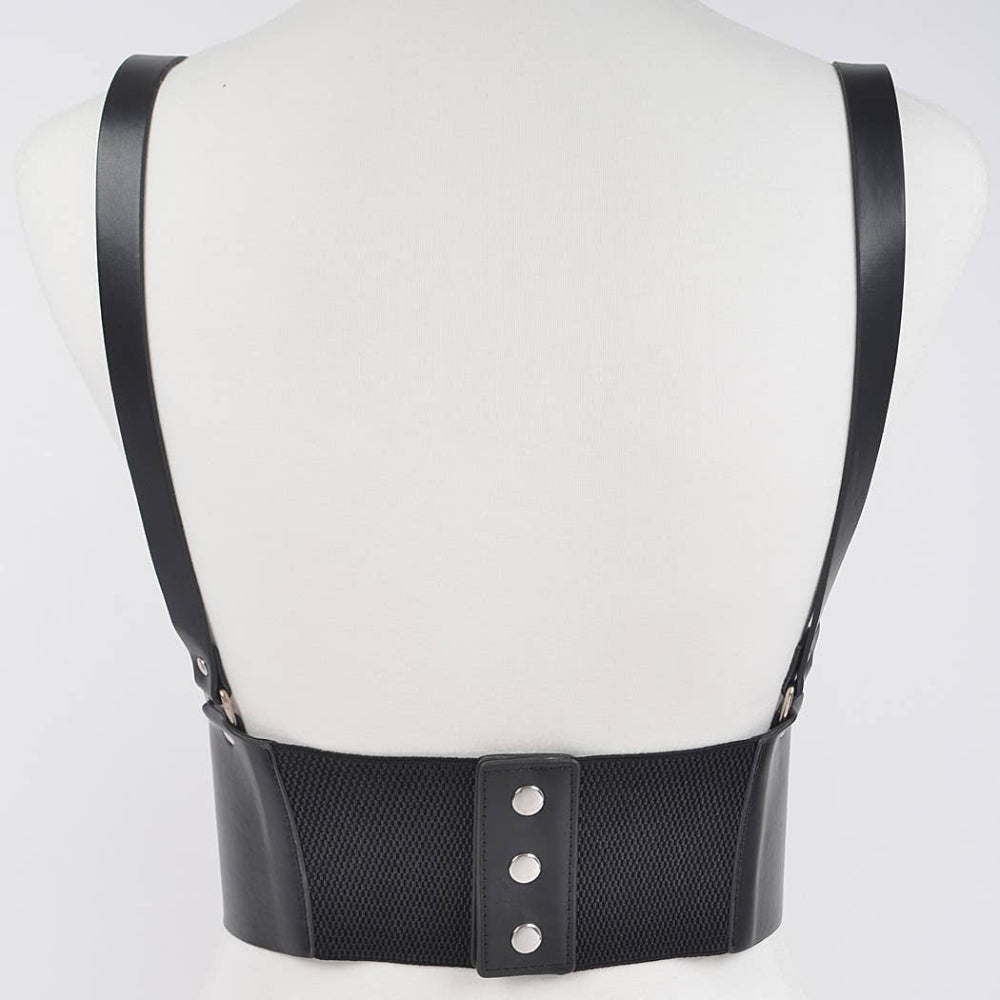 Wide Harness Belt with Lacing