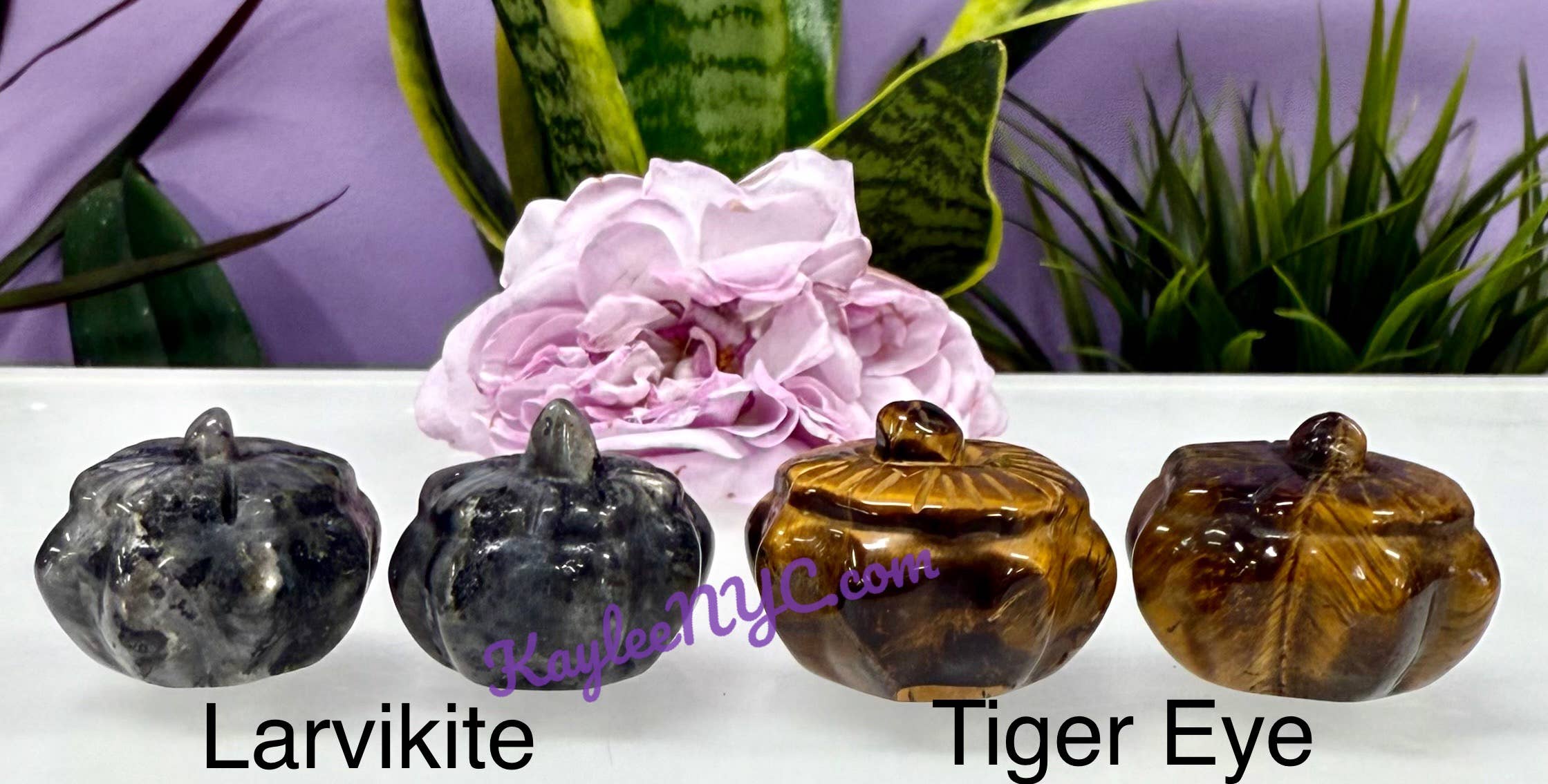 Assorted Stone Pumpkins